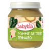 Био зеленчуково пюре Babybio Картофи и спанак, 4 м+, 130гр. 