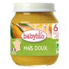 Био зеленчуково пюре Babybio Сладка царевица 130гр. 6м.+