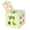 Дървен куб сортер Raya Toys с емотикони