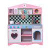 Дървена детска кухня Raya Toys Pink Heart