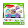 Дървена състезателна кола Melissa and Doug GO Tots Star cars 30747