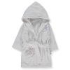Детски халат с качулка Bebetto Floral Letters, 1-5 години, H460