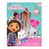 Детски комплект Kids Licensing Gabby`s Dollhouse, тефтер с 6бр. гел химикали