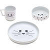 Детски комплект за хранене Lassig, Little Chums Cat, 3 части