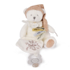 Плюшено мече за гушкане Doudou + кърпа и клипс за залъгалка 20 см, DC4335