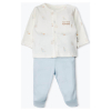 Бебешка пижама Bebetto MY FIRST PLAYMATE BLUE 2ч. 0-6 м., F1533