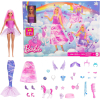 Игрален комплект Mattel Barbie Advent Calendar Dreamtopia, кукла с 24 бр. аксесоари, JFL66 