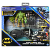 Игрален комплект Spin Master Batman Armory Attack Batcycle, 2 екшън фигури, батмотор и аксесоари
