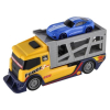 Детски камион автовоз Raya Toys Жълт с количка