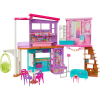 Къща за кукли Mattel Barbie Holiday House, на 2 етажа, 30+ части, HCD50 