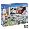 Килимче за игра с коли Raya Toys Град, с писта с изстрелвачка и аксесоари