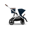 Бебешка количка за близнаци Cybex Gazelle S сребристо шаси, Ocean Blue, с нарушена опаковка
