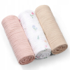Комплект бебешки пелени BabyOno Take Care, памучни, 3 бр., 828