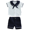 Комплект Bebetto MARINE BOY Риза с панталони 6-24м. К2616
