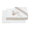 Комплект бебешки чаршафи Italbaby DOLCI COCCOLE 3 ч. White/ Dove Grey