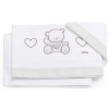 Комплект чаршафи Italbaby JOLIE 3 ч. White/Dove Grey