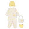 Комплект за изписване Bebetto Chick chick, Жълт, 5ч., 0-3 м., Z979