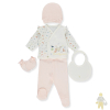 Комплект за изписване Bebetto HAPPY GARDEN, 5 ч., 0-3 м, Z870