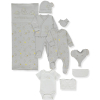 Комплект за изписване Bebetto Little Elephant, Сив, 10ч., 0-3 м., Z1054