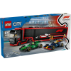 Конструктор LEGO City Камион от F1 с коли RB20 и AMR24 от F1 60445