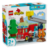 Конструктор LEGO DUPLO Пожарна кола с маркуч и пожарникар, 10473