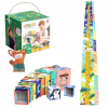 Кубчета за бебе Raya Toys Fun Cognitive Кула с метър, 10 броя