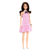 Кукла Mattel Barbie Fashionistas с дълга черна коса и розова рокля