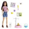 Kукла Mattel Barbie  Skipper на Къмпинг с домашен любимец 