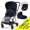 Бебешка количка 3 в 1 Cybex Mios 3 Шаси + Тапицерия + Кош за новородено + Стол за кола Cloud T i-Size Rebellious Luxury, 45 – 87 см, Пакет с отстъпка №236