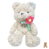 Плюшено мече Raya Toys С цвете, 65 см