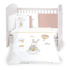 Бебешки спален комплект Kikka Boo Rabbits in Love, с обиколник, 6 части, 60 х 120 см.
