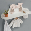 Детски рафт със закачалки Italbaby DOLCI COCCOLE White/Dove Grey