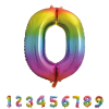 Фолиев балон за рожден ден Unique Rainbow