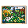 Дървен пъзел Melissa and Doug Коне 48 части 13801