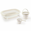 Сгъваема вана Dolu Relax Beige, с изход за оттичане, кофа и каничка 7271