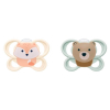 Силиконови залъгалки Nuk Perfect Match Air Лисица/Мече с кутийка, 0-2 м. 2бр 