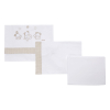Комплект чаршафи Italbaby SWEET STAR 3 ч. Dove Grey, 63x125 см