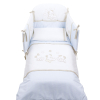  Спален комплект Italbaby SWEET STAR Maxi 5 ч. 100х130 см. Blue с обиколник, с бродерия 