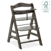 Дървен стол за хранене Hauck Alpha+ Select Charcoal