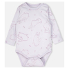 Бебешко боди Bebetto RABBIT AND CARROTS LILAC 12-36м. дълъг ръкав, T4410