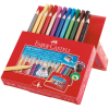 Цветен комплект Faber-Castell Grip, съдържащ цветни моливи, флумастери и острилка