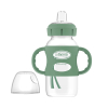 Преходно шише Dr. Brown’s Milestone  Wide-Neck Sippy Bottle 270mL Зелено