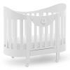 Бебешка кошара Italbaby BABY CHIC Lunetta Бял, с матрак и спален комплект