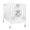 Бебешка кошара Italbaby PELUCHE Осн. цвят бял + декорация GREY