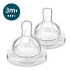 Биберони за хранене Avent Anti-colic 3+ месеца, Сила на потока 3, 2 бр., SCY763/02