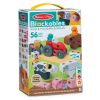 Дървен конструктор Melissa & Doug Blockables Farm Snap And Play, 56 ч.