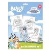 Детски комплект за оцветяване Kids Licensing Bluey, с тетрадка
