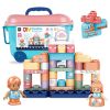 Конструктор Raya Toys Приказка, в кутия с колела, 60 части