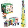Кубчета за бебе Raya Toys Fun Cognitive Кула с метър, 10 броя