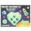 Магнитен конструктор Raya Toys Magic Magnetic Светещ в тъмното, 30 части